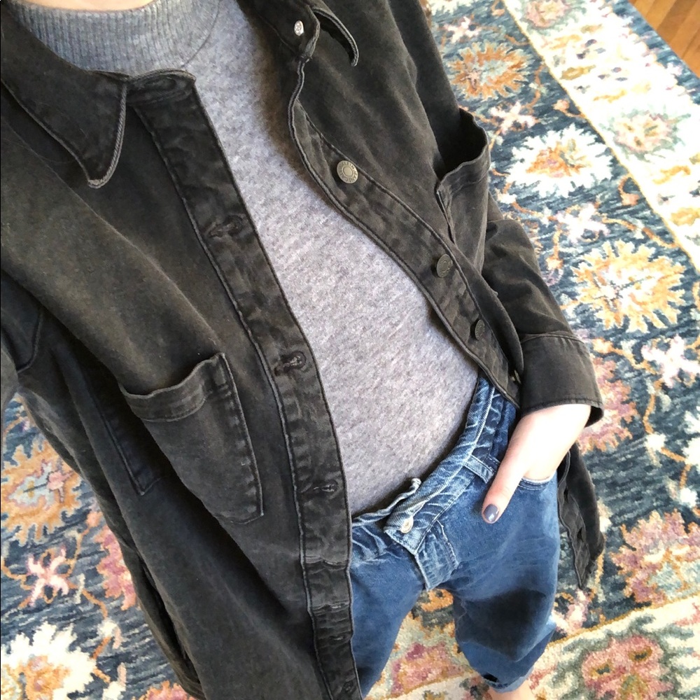 Black Denim Dress / Jacket